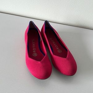 Rothy’s The Flat in Hot Pink - Retired EUC